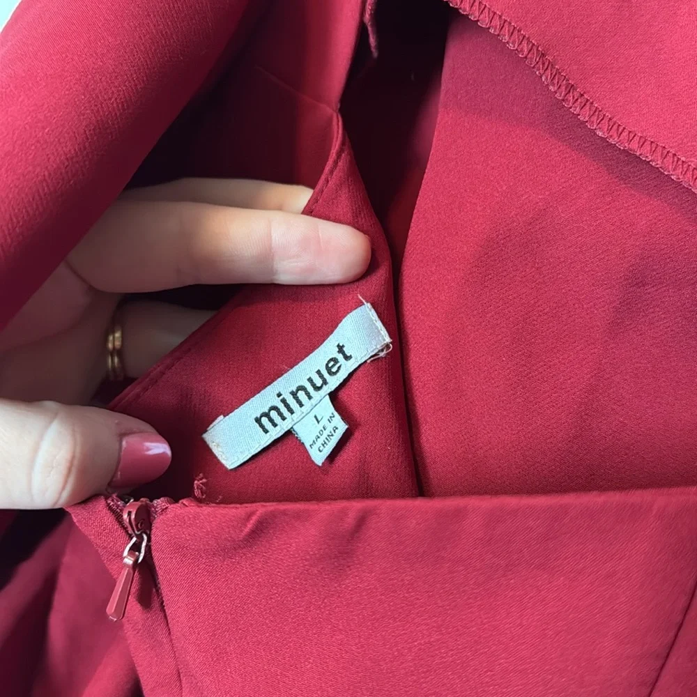 Minuet Red Ruffle Dress - Picture 5 of 5